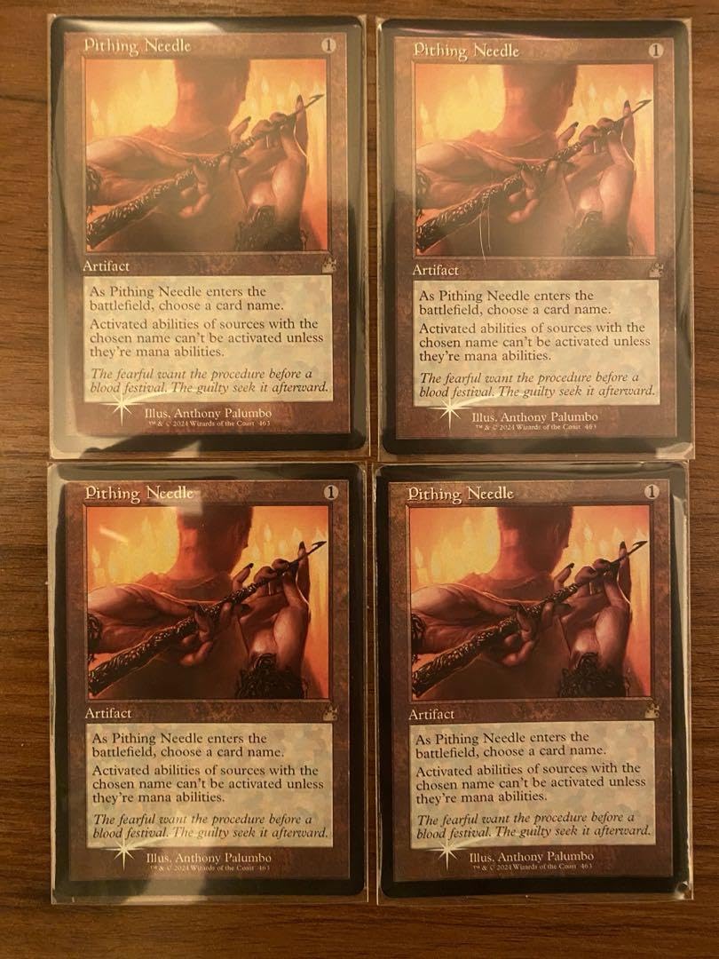 MTG 真髄の針　マスターピース　foil MTG 霊気紛争 Pithing Needle 真髄の針 Foil Masterpiece Series
